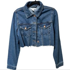 Crop denim jacket